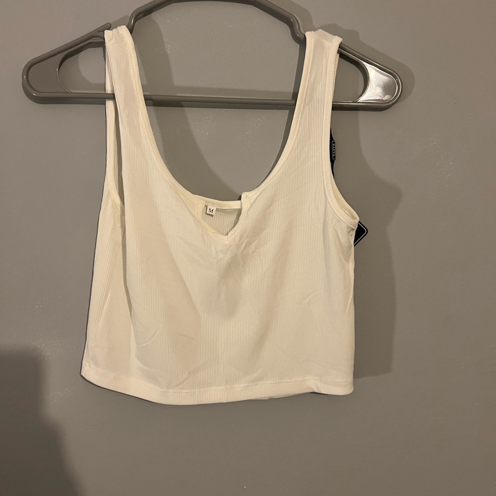 White crop top